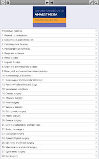 Oxford Handbook of Anaesthesia screenshot for Android