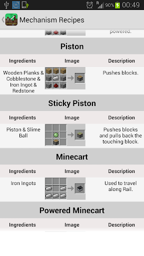 Recipes Mobs Minecraft