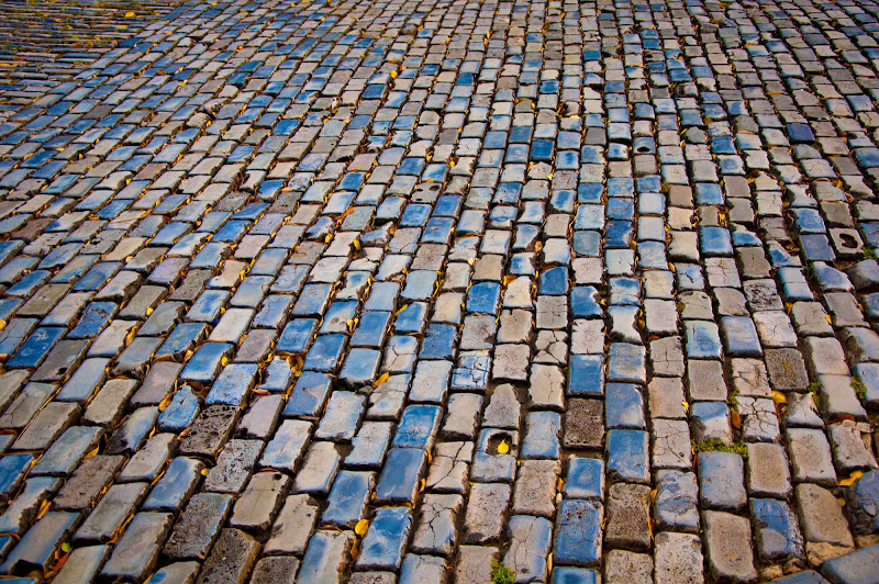 Blue Brick Roads in San Juan Viejo (Old San Juan), a World Cultural Heritage Site.