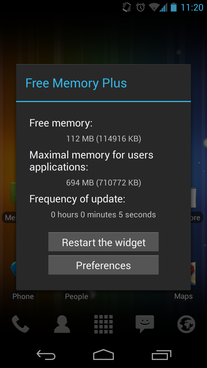 Free Memory Plus (RAM Widget) Screen 2