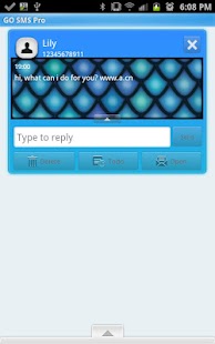 How to get GO SMS - Blue Surrender 1.1 apk for bluestacks