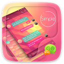 (FREE) GO SMS SIMPLE THEME 3.3.1 APK ダウンロード