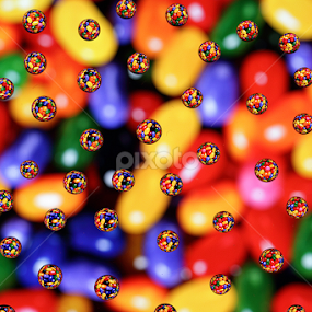 Candies by Ramakant Sharda - Abstract Water Drops & Splashes