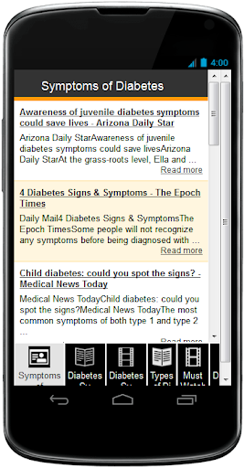 Symptoms of Diabetes