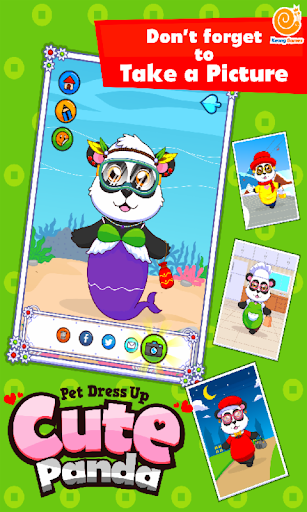 【免費休閒App】Cute Panda Pet Dress Up-APP點子