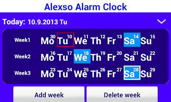 Android Radio Alarm Clock App