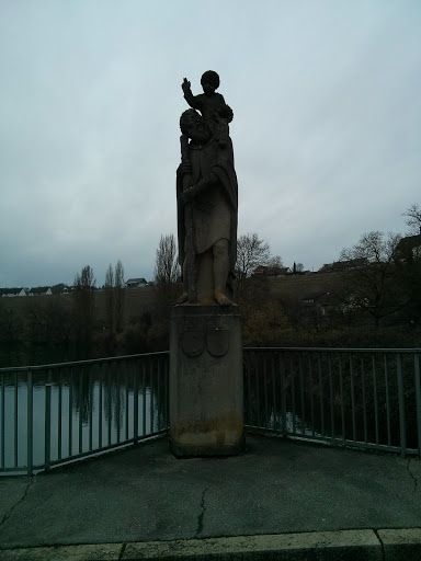 Old Statue on Bridge
