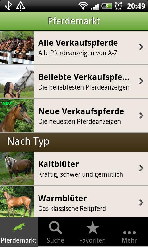 Caballo Horse Market Screen 2