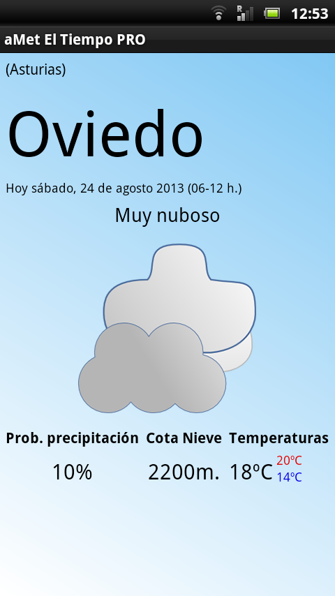 aMet El Tiempo PRO Screen 1