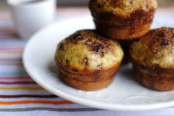 Cinnamon Sugar Swirled Pancake Muffins