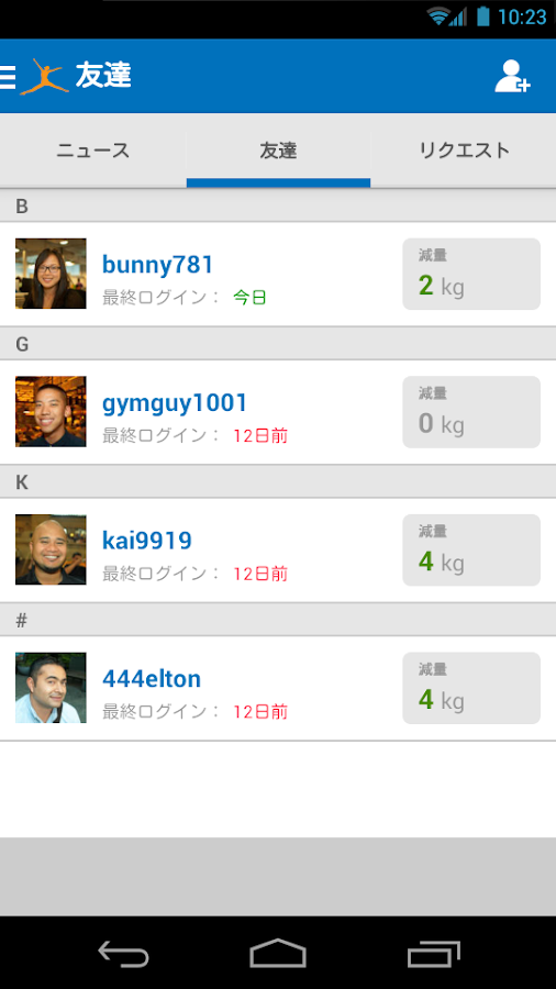 MyFitnessPal Google Play の Android アプリ