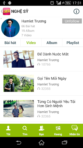 【免費娛樂App】Keeng: Mạng xã hội âm nhạc-APP點子