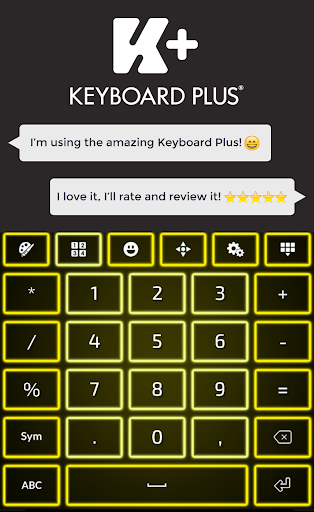 免費下載個人化APP|Neon Yellow Keyboard app開箱文|APP開箱王