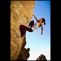 Rock climbing illustrated logo