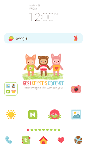 three kids dodol theme