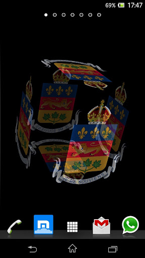 【免費個人化App】3D Quebec Cube Flag LWP-APP點子