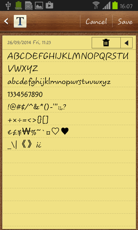 Koorkin FlipFont Screen 3