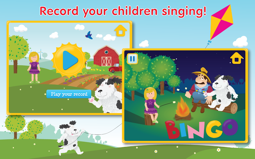 Nursery rhymes: Bingo Song HD Screen 3