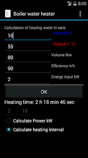Boiler water heater Screenshots 1