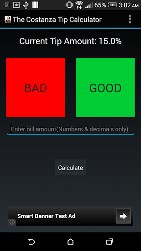 The Costanza Tip Calculator