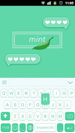 Mint Theme for Emoji Keyboard poster 1