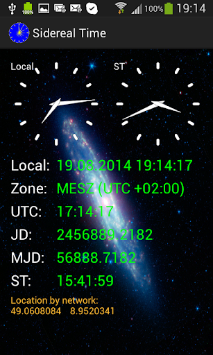 Astronomy Sidereal Time