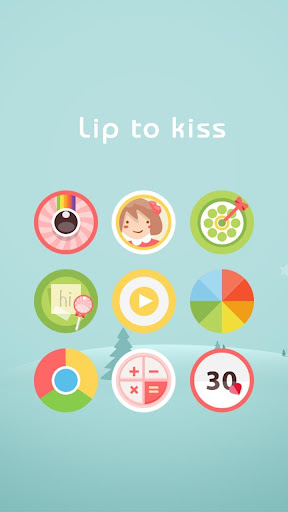 Lip Kiss Hola Launcher Theme