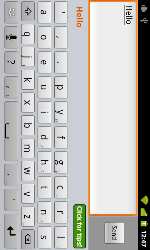 Alternative English Layouts Screen 2