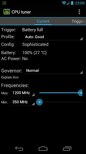 CPU tuner Rooted phones v3.3.4