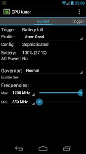 CPU tuner Rooted phones