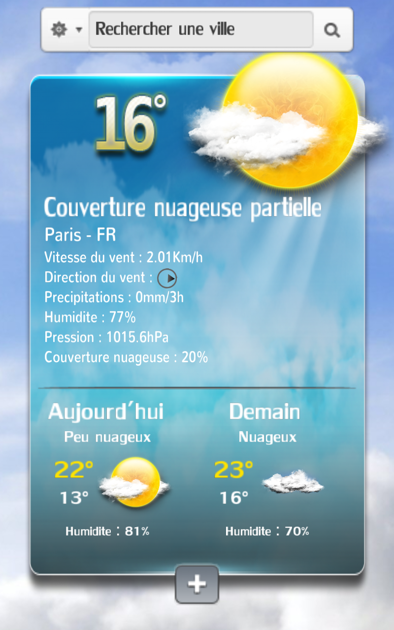 Android application Speaking weather screenshort