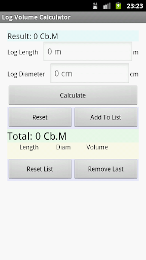 Log Volume Calculator