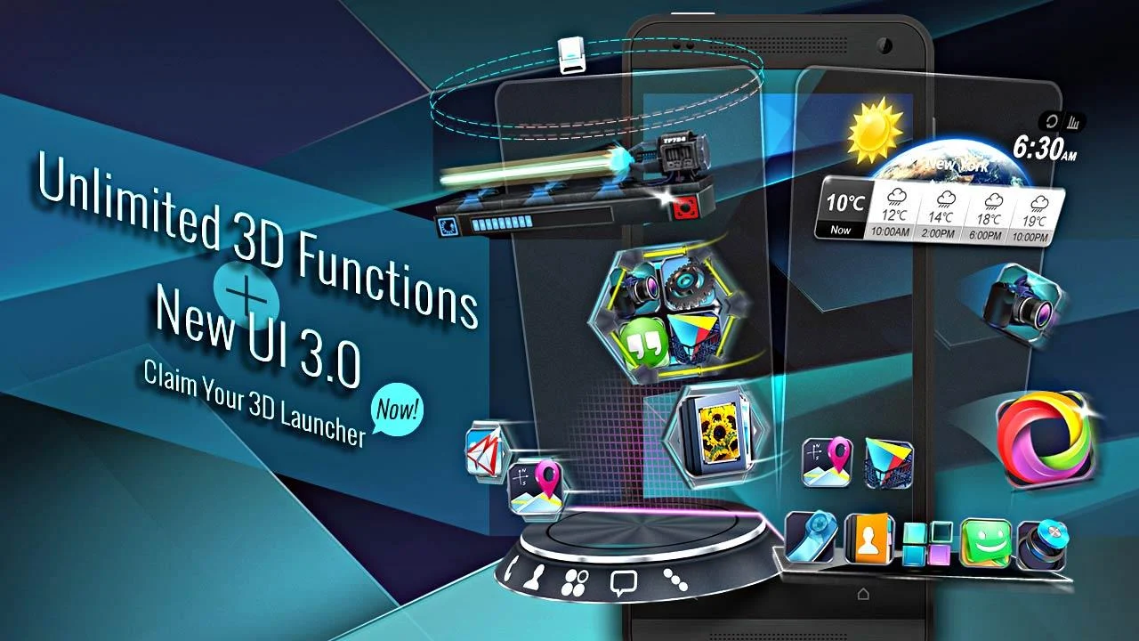 Next Launcher 3D Shell Lite - screenshot