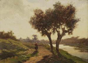 RIJKS: Paul Joseph Constantin Gabriël: Landscape with two Trees 1867
