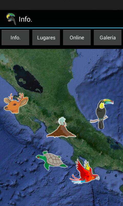 Android application Costa Rica National Park Guide screenshort