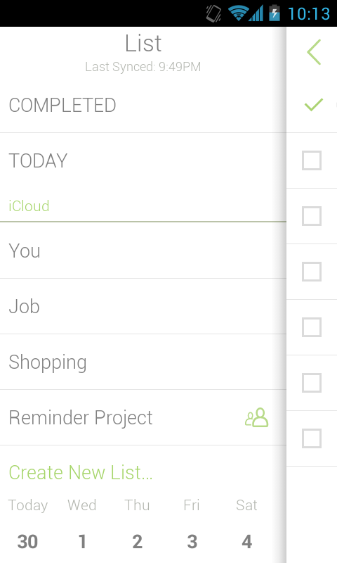 Reminder For iCloud/iOS/iPhone Screen 2