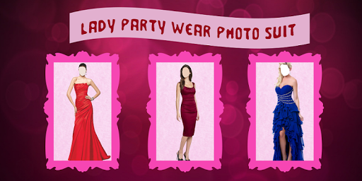 Lady Party Wear Photo Suit