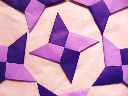 How to make paper ninja stars