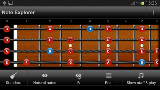 Screenshot Bass Guitar Note Trainer v3.2