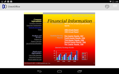 DirectOffice Mobile SDK Demo Screenshots 4