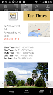 King's Grant Golf Tee Times Screenshots 2