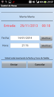 Control de horas NFC Screenshots 4