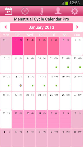 Menstrual Cycle Calendar Free