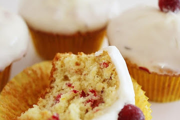 Glazed Cranberry Orange Muffins