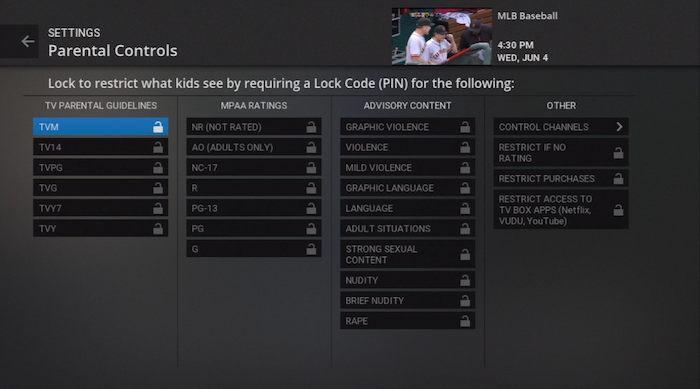Modify restricted content on legacy Fiber TV