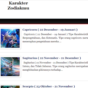Sifat dan Karakter Zodiak-mu Screenshots 5