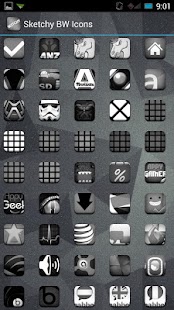 download Sketchy B&W Apex Nova ADW Holo free