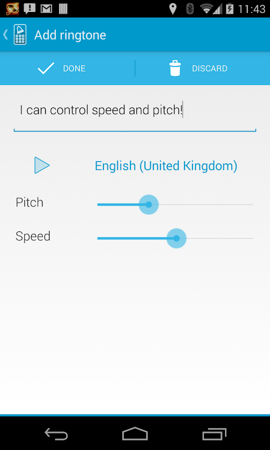 Type Your Ringtone Pro - screenshot