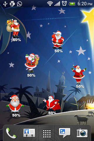 Christmas battery widget FREE