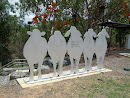 Five Cattle Sculpture